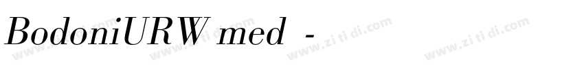 BodoniURW med字体字体转换